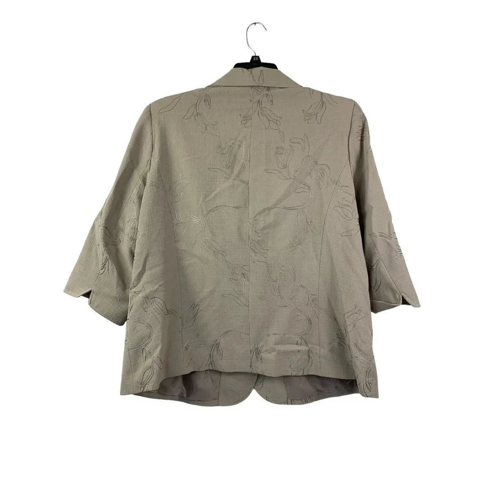 Tan Jay Women's Tan Blazer Top